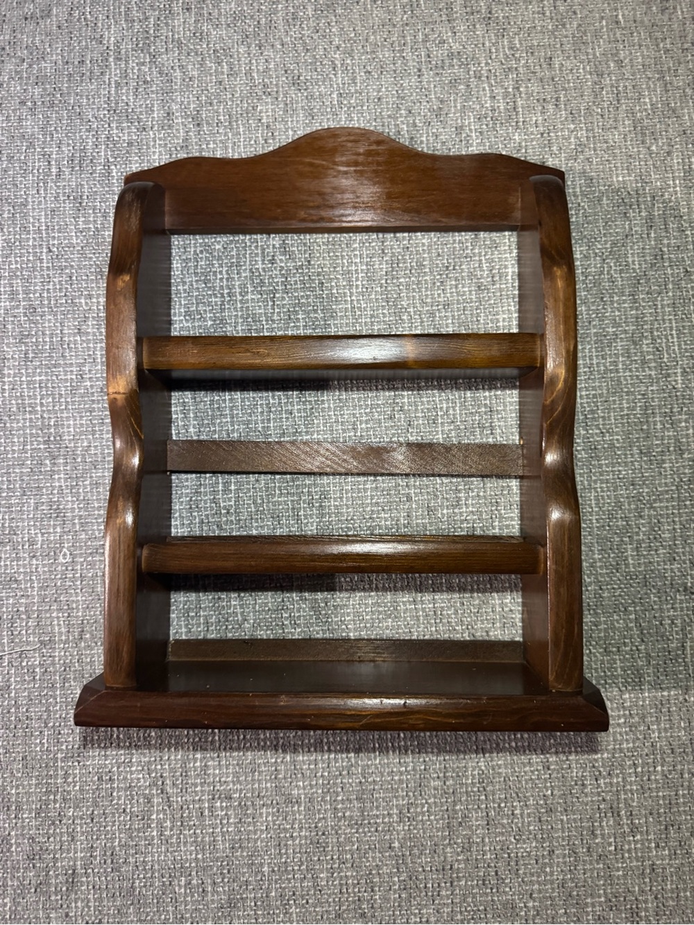 MCM Brown Wooden Wall Shelf Rack